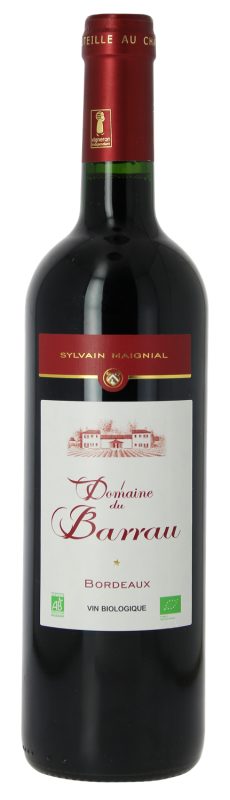Bouteille Bordeaux Rouge Bio 2020 — Domaine du Barrau
