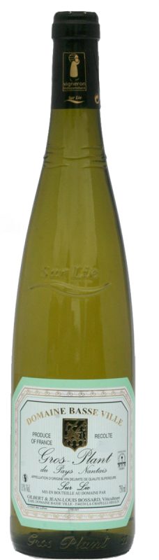 Bouteille Gros Plant du Pays Nantais sur lie — Domaine Basse-Ville