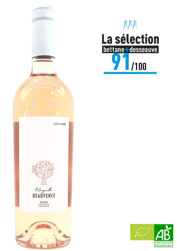 Bouteille L’ Originelle rosé – IGP Méditerranée BIO — Domaine Beauvence