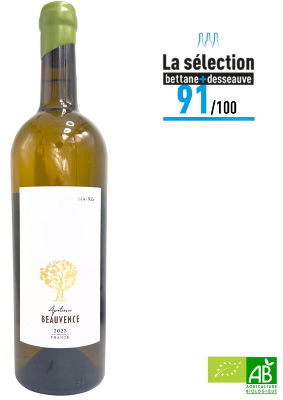 Bouteille La Didascalie blanc - AOP Luberon BIO — Domaine Beauvence