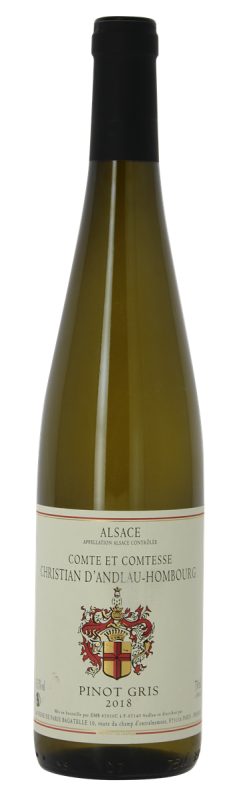 Bouteille Pinot Gris — Comte et Comtesse Christian d'Andlau-Hombourg