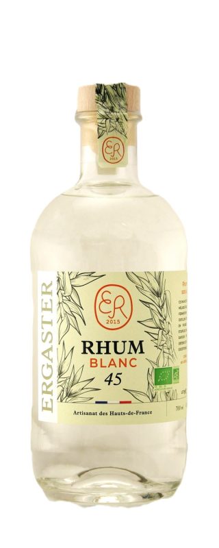 Bouteille Rhum Blanc 45% Biologique — Distillerie Ergaster