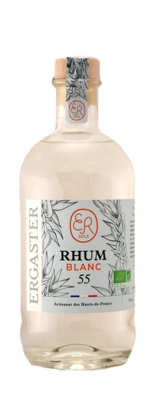 Bouteille Rhum Blanc 55% Biologique — Distillerie Ergaster