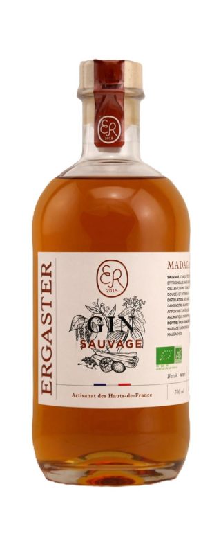 Bouteille Gin MADAGASCAR Genièvre Cannelle Poivres Muscade — Distillerie Ergaster