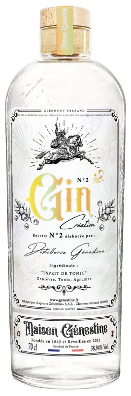Bouteille GIN ESPRIT DE TONIC — DISTILLERIE GENESTINE