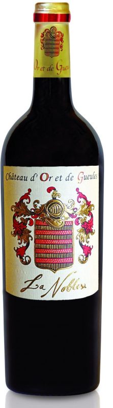 Bouteille La Noblesa — Château d'or et de gueules