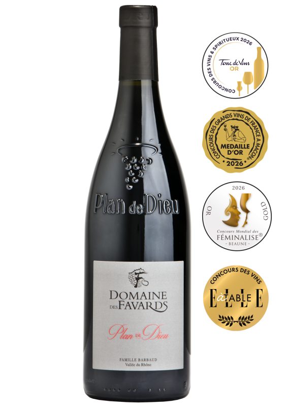 Bouteille PLAN DE DIEU Côtes du Rhône Villages Villages Plan de Dieu — Domaine des Favards