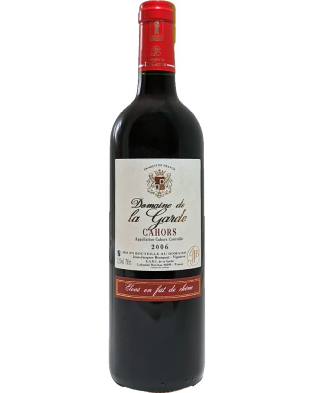 Bouteille AOP Cahors 100% Malbec 12 Mois Fût de chêne — Domaine de la Garde