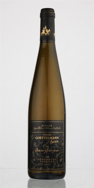 Bouteille GEWURZTRAMINER VENDANGES TARDIVES 2022 — Domaine Goettelmann Lucien