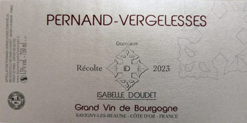 Bouteille Pernand-Vergelesses Rouge — Domaine Isabelle Doudet