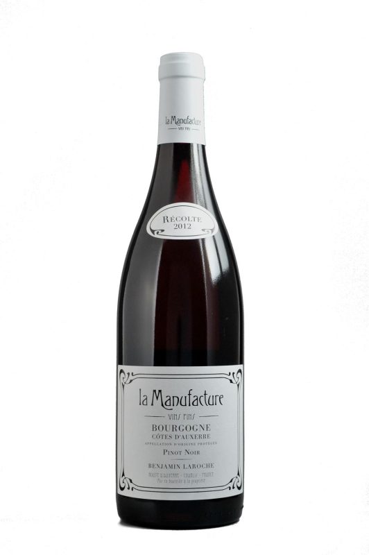 Bouteille Bourgogne Côtes d'Auxerre, Pinot Noir — La Manufacture