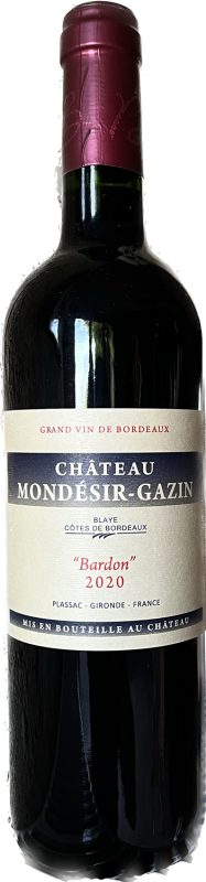 Bouteille Bardon — Château Mondésir-Gazin