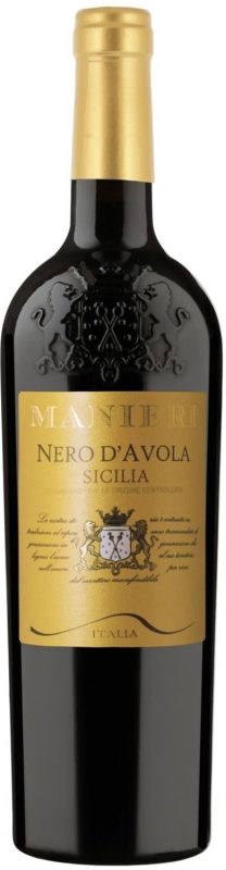 Bouteille NERO D'AVOLA MANIERI — REALI SAS