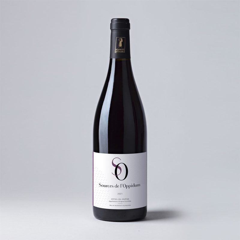 Bouteille Côtes du Rhône Rouge — Sources de l'Oppidum