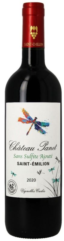 Bouteille Chateau Panet St Emilion Sans soufre 2020 — Vignobles Carles