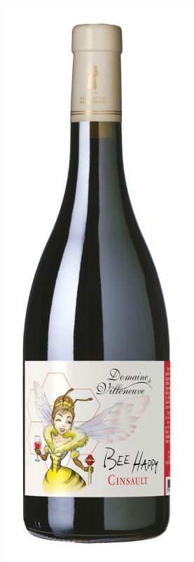 Bouteille Bee Happy Cinsault rouge — Domaine de Villeneuve